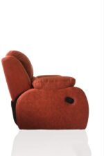 Lazy Boy Chair, 360 degrees, 3 manual movements,red - Image 3