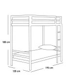 ⁦Two Levels Bed AFU 2LB5⁩ - الصورة ⁦2⁩