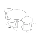 ⁦Coffee Table AFU CT2⁩ - الصورة ⁦2⁩