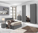 MDF Bedroom 4 pieces - Grey