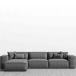 l shape sofa  gray